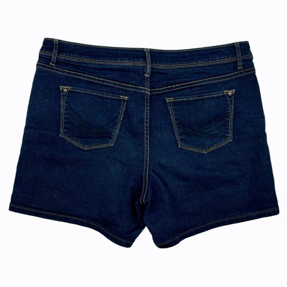 Simply Vera Wang Womens Jean Shorts Sz12 Stretch - Picture 2 of 9